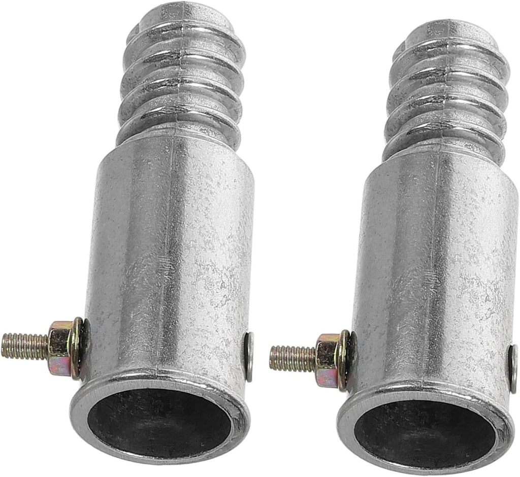 SOLUSTRE Threaded Tip Repair Kit Aluminum Alloy American Threaded Parts for Mop Broom Pole Handle Replacement Tips Easy Screw Rivet Mount