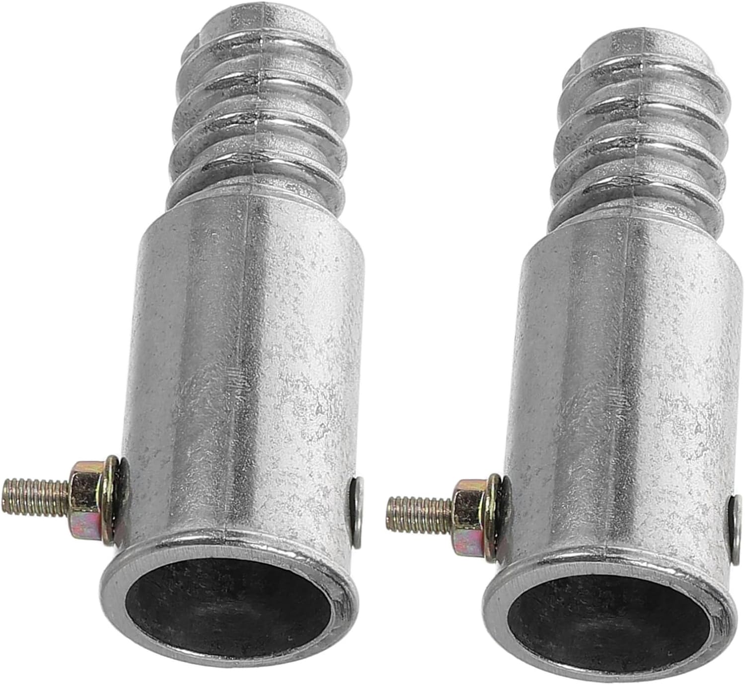 SOLUSTRE Threaded Tip Repair Kit Aluminum Alloy American Threaded Parts for Mop Broom Pole Handle Replacement Tips Easy Screw Rivet Mount