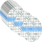 Nuanchu 60 Pieces Transparent Stretch Adhesive Bandage Waterproof, Film Clear Dressing Bandages Dressing Tape for Swimming Skin, Ellipse(3.2 x 4 Inch)