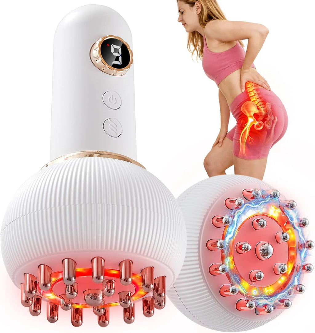 Sciatica Pain Relief Devices – Deep Tissue Massager with Multi-Mode Technology, Heat & Light Therapy, Targeted Relief for Sciatic Nerve & Lower Back Pain