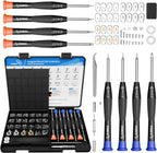 STREBITO Glasses Repair Kit, All-in-One Eyeglass Repair Kit with 16 Sizes of Screws, 12 Pairs of Nose Pads & Tweezer, Precision Screwdriver Set for Glasses, Sunglasses, Watches & Small Electronics