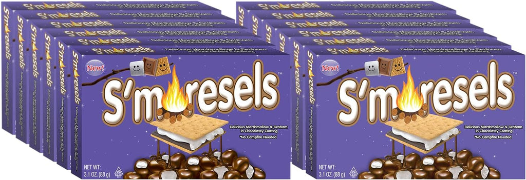 Cookie Dough Bites S'Moresels Marshmallow and Graham Cracker, 3.1 Ounce (Pack of 12)