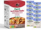 YUHO Organic Konjac Shirataki Fettuccine Noodle, 10 Packs, Closer to Pasta Gluten Free Low Carb Health Noodles Plant Based Vegan for Quick Meals, 56.5 oz