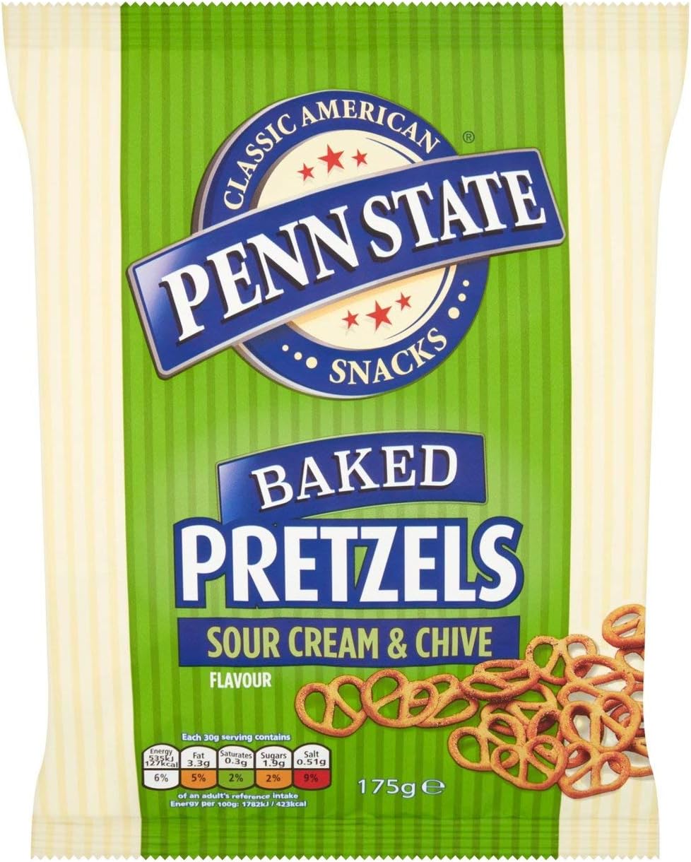 Penn State Pretzels - Sour Cream & Chive (175g) - Pack of 6