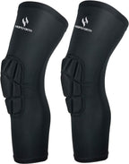 Knee Padded 2 Pack Compression Leg Sleeve Thigh Guard Sports Protective Gear Brace Support for Football Basketball Volleyball Softball Tennis Youth Kids Adult