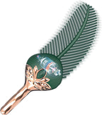 Romi Vibrating Peacock Feather Tickler Silicone Fetish Feather Teaser Teasing Sticks Vibrator with 10 Vibration Modes Foreplay Flirting SM Sex Toys