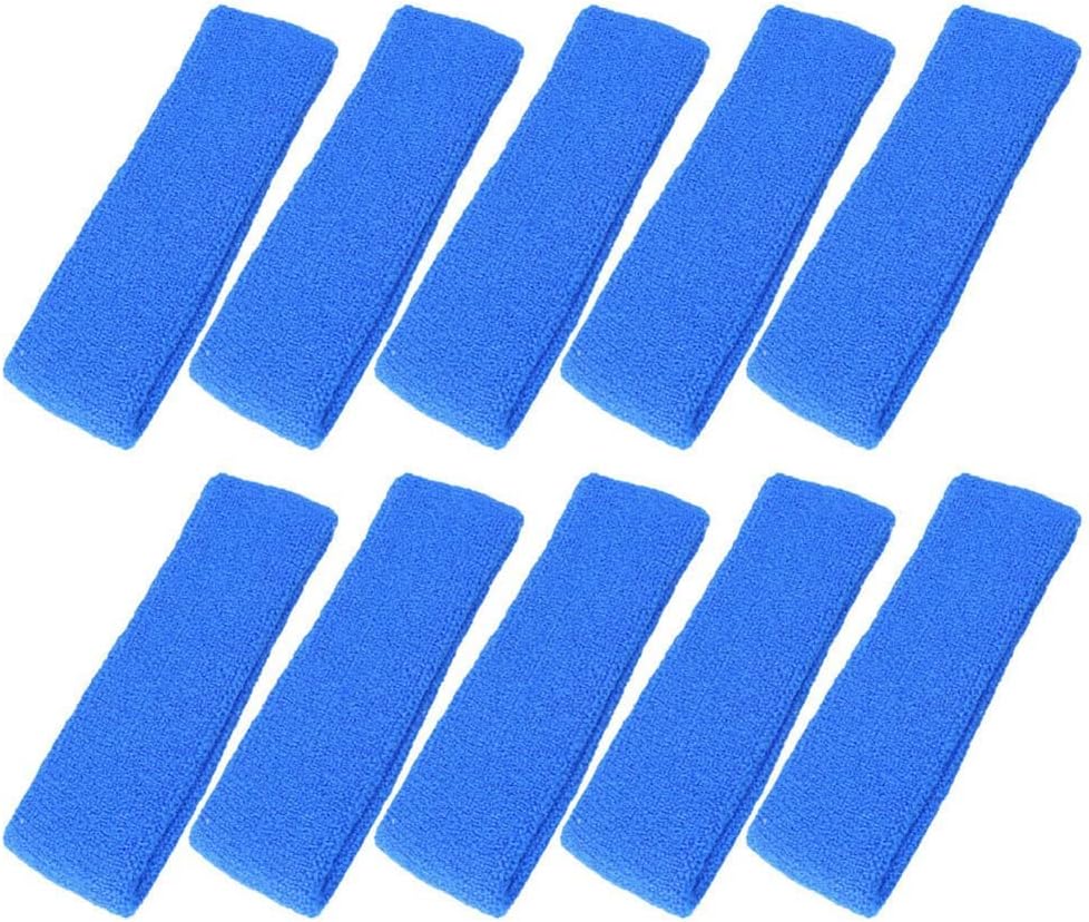 Mallofusa ® 10 PCS Sports Basketball Headband/Sweatband Head Sweat Band/Brace Gift Party Outdoor Activities