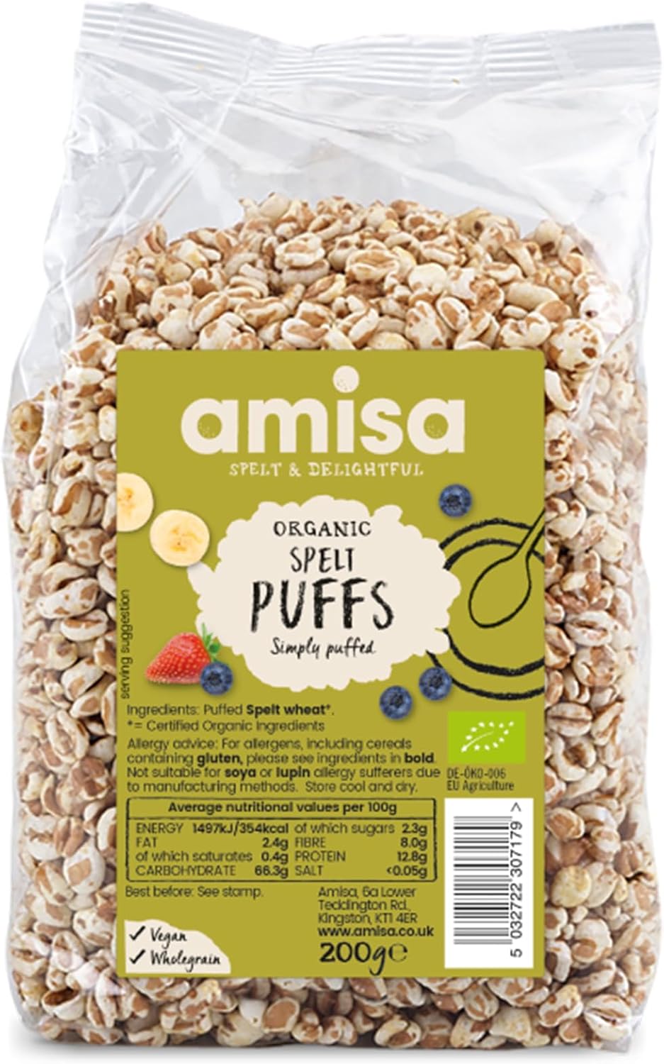 Amisa Organic - Spelt Puffs - 200g