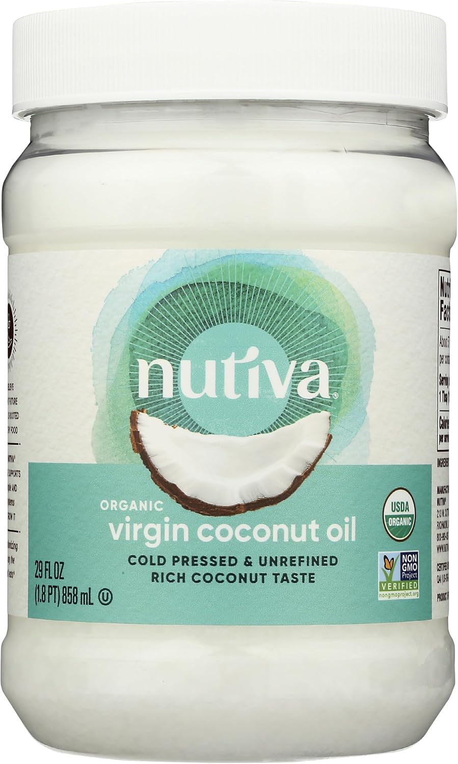 Nutiva Coconut Oil Organic Extra Virgin, 54 Oz