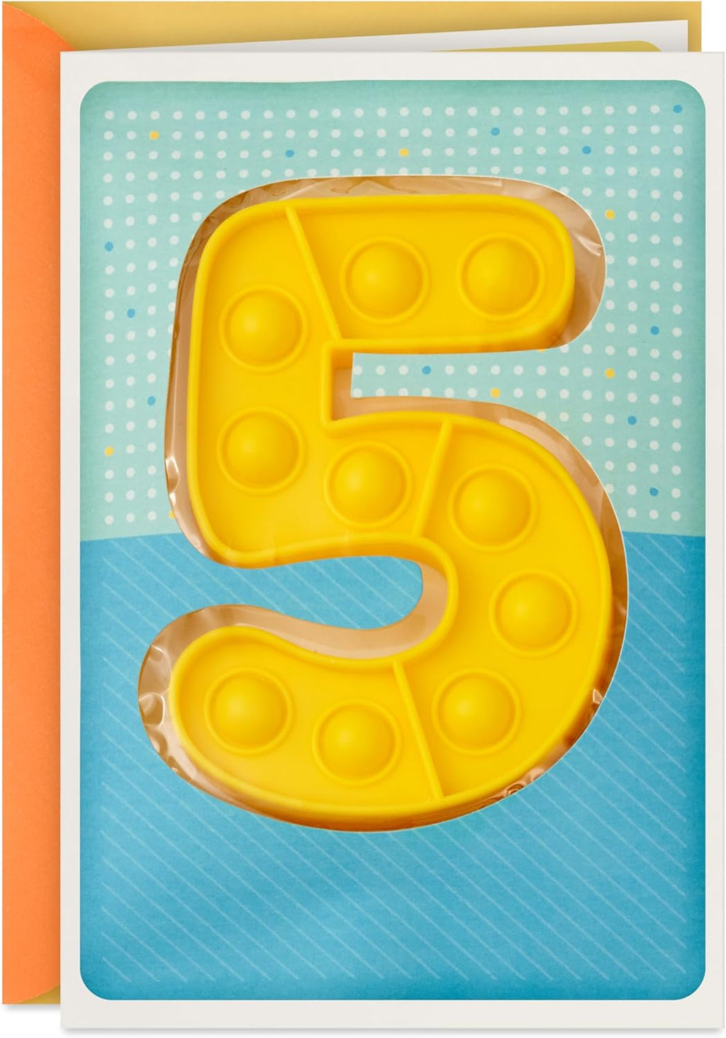 Hallmark 5th Birthday Card for Kids with Detachable Pop It! Toy