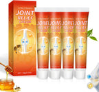 4Pcs Ultra Strength Joint Relief Cream for Knees and Meniscus Ointment, New Professional Care Gel Joint Cream, Natural Joint Relief Gel for Neck,Waist,Back Hand Feet and Leg-Fast Absorbing, Non-Greasy