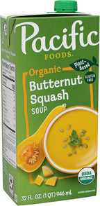 Pacific Foods Organic Butternut Squash Soup, 32 oz Carton
