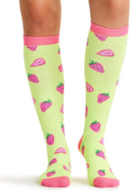 Cherokee Women's 10-15mmHg Compression Socks – Fun Print Knee Highs with Light Support, Soft Feel - PRINTSUPPORT