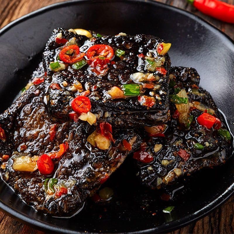 Changsha stinky tofu, dried bean snacks, dried bean curd, Chinese specialty delicious snack gifts, spicy snacks, spicy snack food (spicy,120g（About 10 packs）)