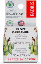 Radius Sponge Floss, Clove Cardamom, Vegan, 55yd