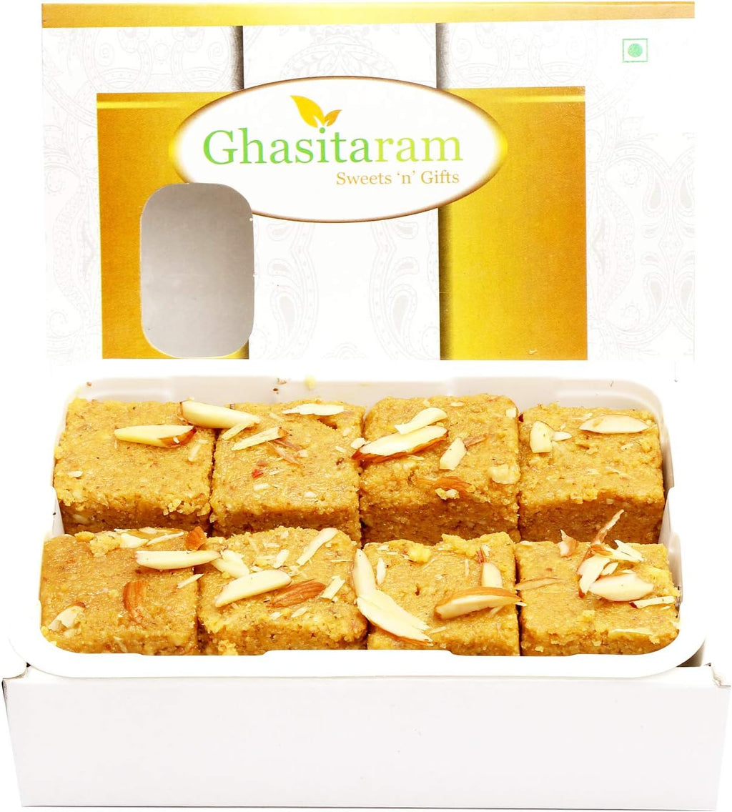 Ghasitaram Gifts Indian Sweets - Sweets Nani's Special Besan Barfi, 200g