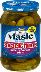 Vlasic Snack'mms Sweet'n Crunchy Mini Pickles, 16 FL OZ