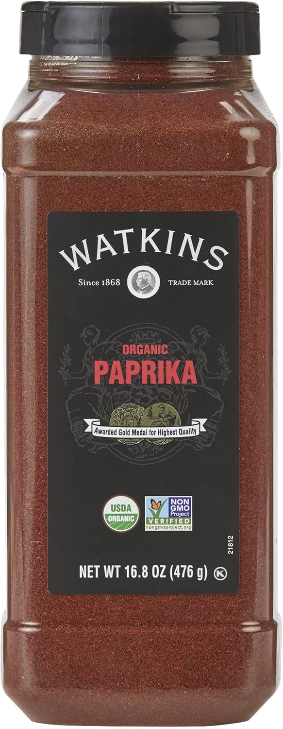 Watkins Gourmet Spice, Organic Paprika, Bulk Food Service Size, 16.8 oz (Pack of 1)