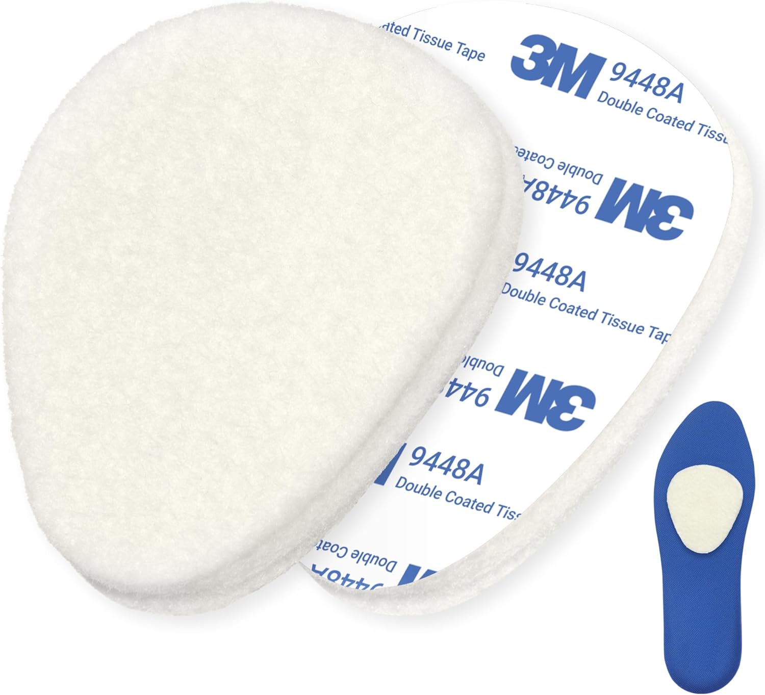 12-Pack Metatarsal Foot Pads for Pain Relief - 1/4” Thick, Ball of Foot Cushions for Women and Men, Forefoot and Sole Support, Metatarsalgia Mortons Neuroma. Metatarsal Pads Ball of Foot Cushions.