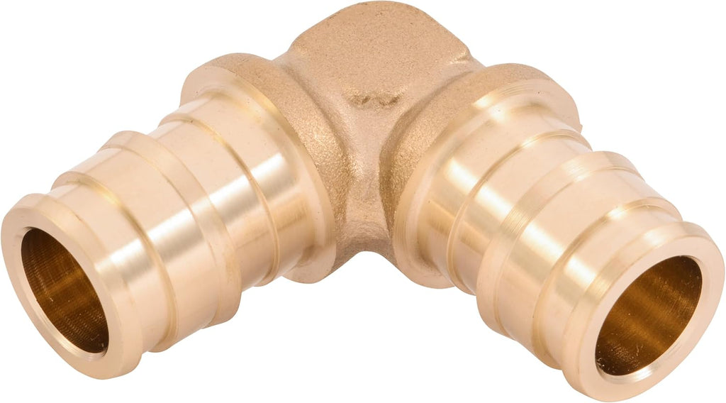 SharkBite 1/2 Inch 90 Degree Expansion Elbow for PEX-A Pipe, Brass Plumbing Fittings for PEX-A Tubing, UAB248LFA