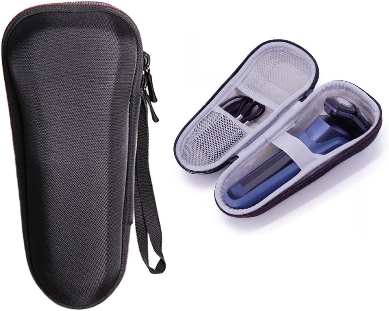 Hard Shell Razor Travel Case for Men's Electric Shavers Compatible with Norelco 2400 Series, 7000 Series 7200, 5000 Series 5400 S5880 5500 EVA Rotary Shaver Protective Cover Holder Storage Bag Pouch