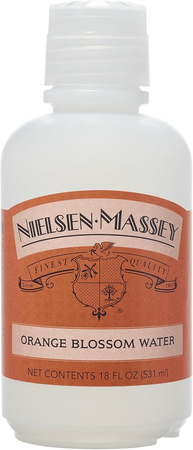 Nielsen-Massey Orange Blossom Water for Baking, Cooking and Drinks, 18 Ounce Bottle
