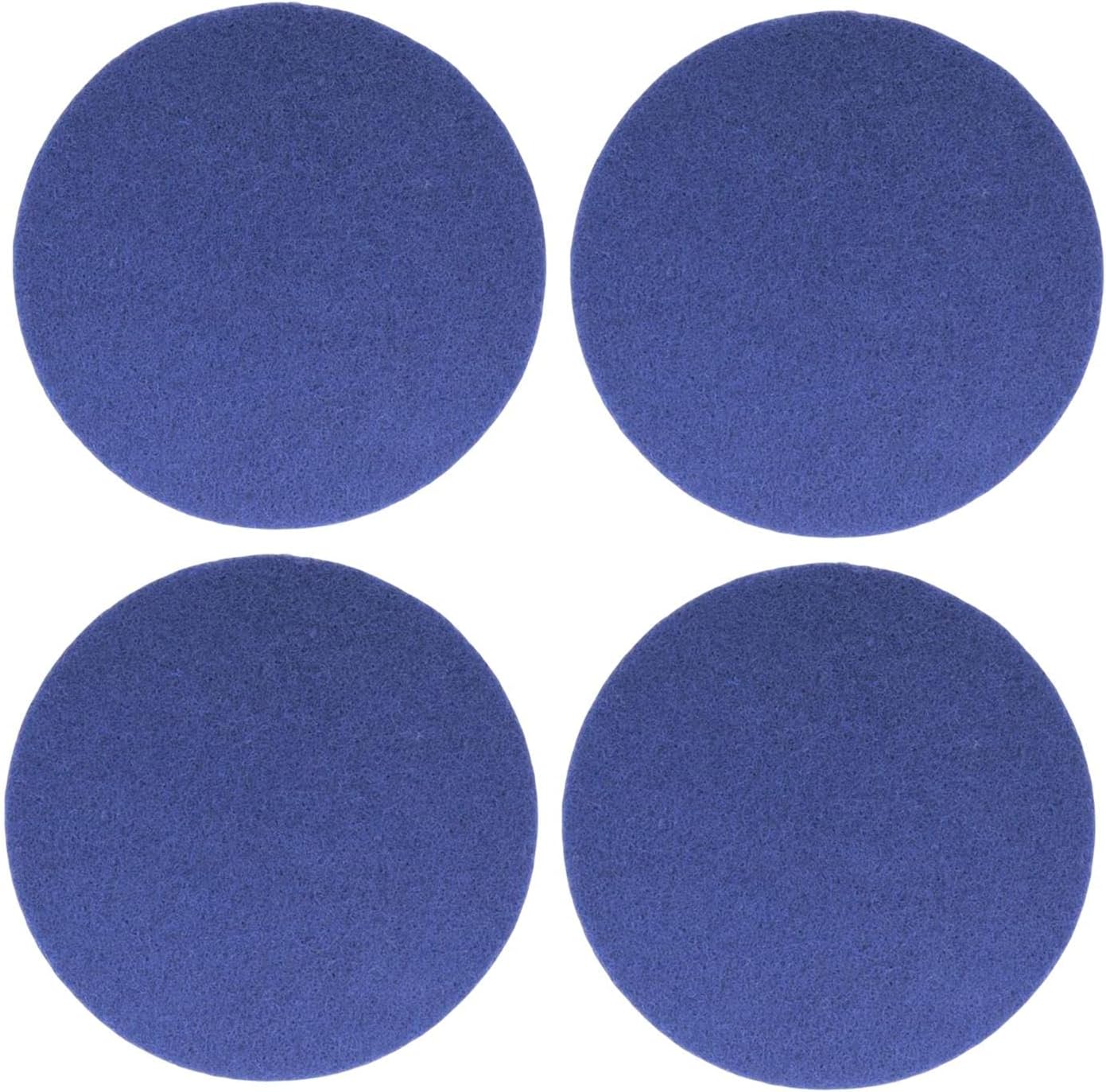 4Pcs Floor Scrubber Pads 6.5inch for Floor Cleaning Scrubber Mops, Blue