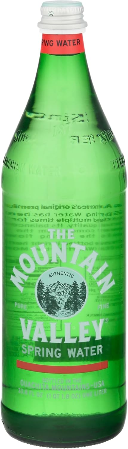 Mountain Valley Water, Water Spring Glass, 33.8 Fl Oz