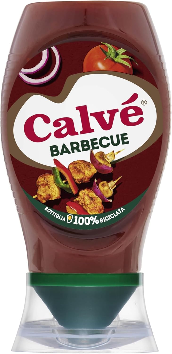 Calvé: Set of 4 Italian Sauces Salsa Barbecue * 8.45 Fluid Ounces (250mL) Each * [ Italian Import ]