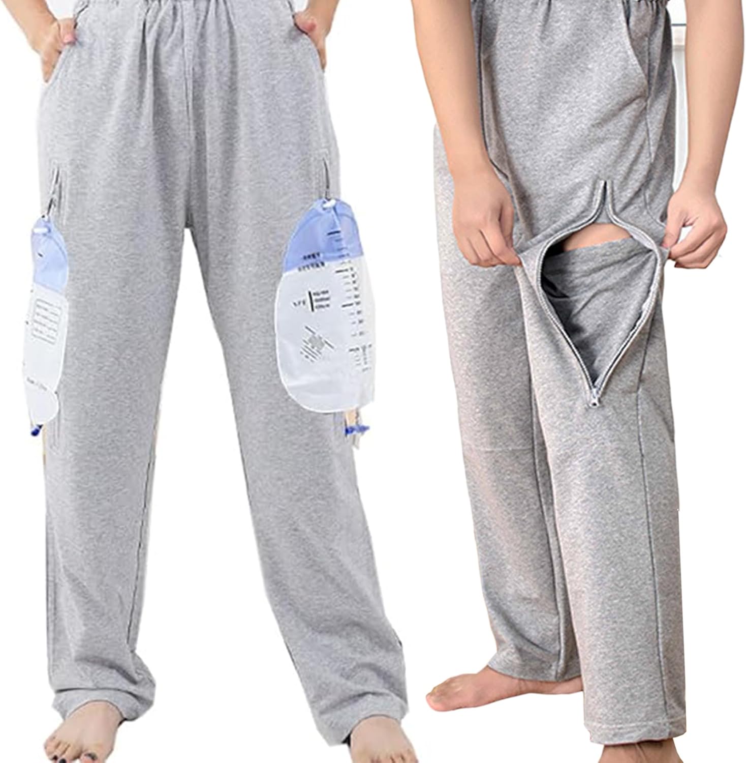 Urine Bag Pants for Elderly, Urinate Drainage Pants for Abdominal Surgeries Patient