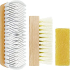 3Pcs Suede Shoe Brush and Eraser Suede Nubuck Cleaning Brush for Shoes