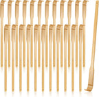 Yinkin 24 Pieces Bamboo Back Scratcher Bulk Long Manual Back Massager Traditional Wooden Back Scratcher for Itching Relief and Body Massage Elderly Men Women Christmas Gifts for Nursing Home
