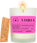 Vanilla Soy was Candle | Luxury Candle Soy Wax Vanilla Blend | Unique Gift Candles (Pink)