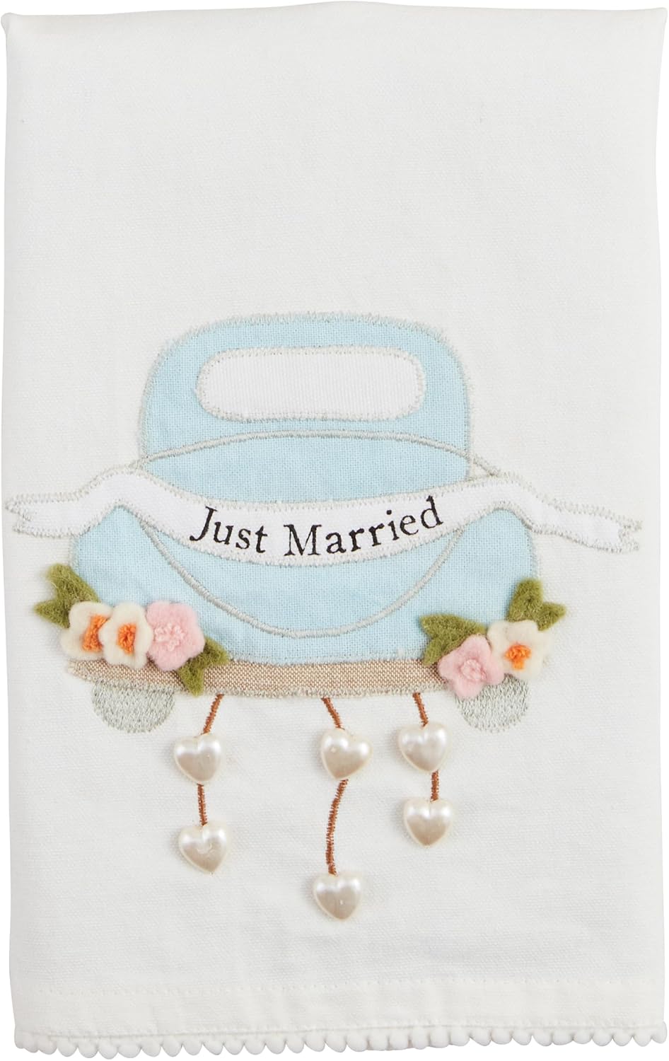 Mud Pie Just Married Wedding Tea Towel; 21" x 14"