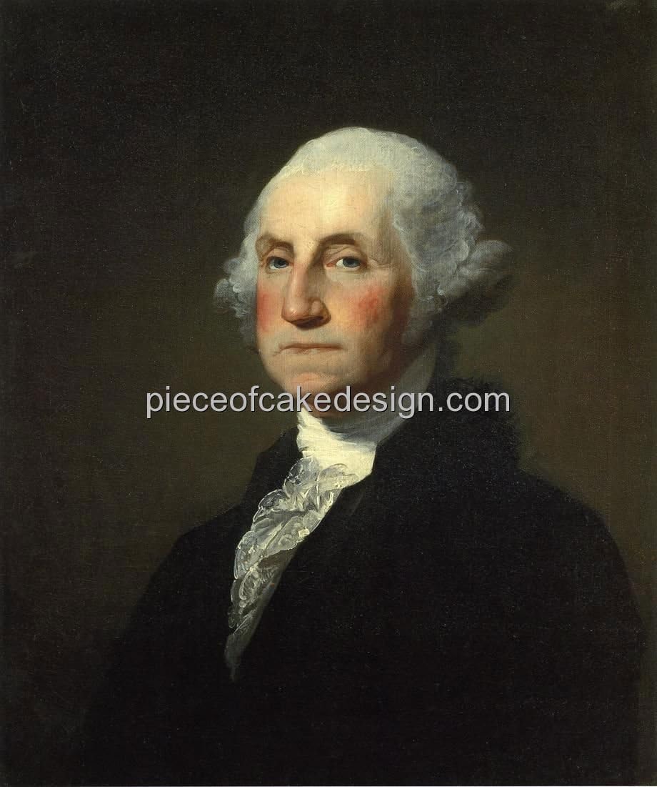 8" Round ~ George Washington ~ Edible Cake/Cupcake Topper!!!