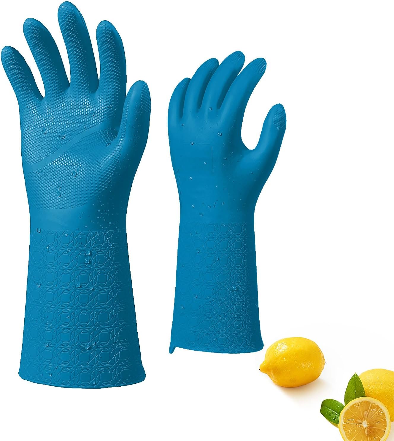 Vgo... Men's Chemical Resistant Gloves,Reusable Lined Work Gloves,Heavy-Duty Industrial Work,Infused with Fresh Rich Aromas