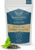 TeaNOURISH Darjeeling Summer Muscatel Black Tea | Second Flush Loose Leaves | Full Bodied, Musky with Floral Notes | Freshly Sourced Direct From Origin - 3.53oz/100g