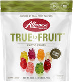 Albanese World's Best True to Fruit Exotic Fruits | 25oz Bag of Candy | 8 Natural Flavors and Colors, Soft Gummy Bears | Fuji Apple and More | Tastes like Real Fruit Picked at the Peak of Ripeness