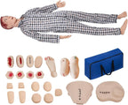 Medical Mannequin for Training – Nursing Manikin Full Body Trauma Patient Care Manikin Simulator with CPR, Catheterization & Wound Care Practice for Nursing Students & Medical Schools