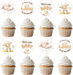 Lamb Party Decorations 24pcs Farm Animal Cupcake Toppers Lamb Baby Shower Decors A Sweet Little Lamb Is On The Way Cake Toppers Sheep Welcome Baby Gender Reveal Birthday Party Supplies