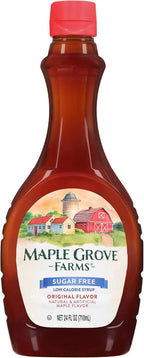 Maple Grove Farms Syrup, Sugar Free, 24 Ounce