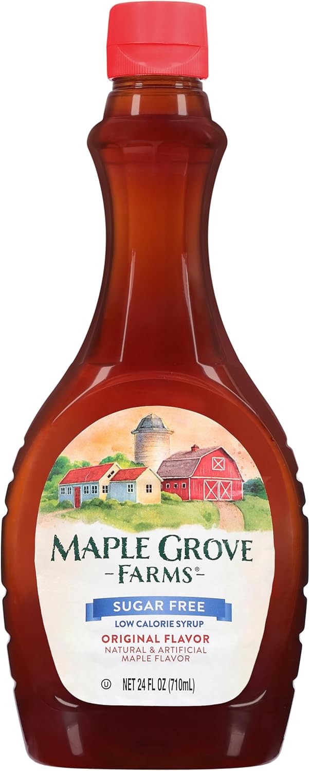 Maple Grove Farms Syrup, Sugar Free, 24 Ounce