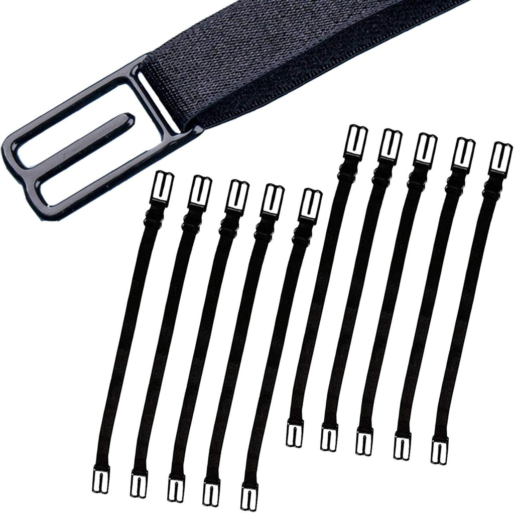 10 Pcs Ear Strap Hook Adjustable Extension Buckles, Mask Extender Ear Savers Strap Anti-Slip Fixing Buckle, Reducing Ear Pain Pressure Relief, Black