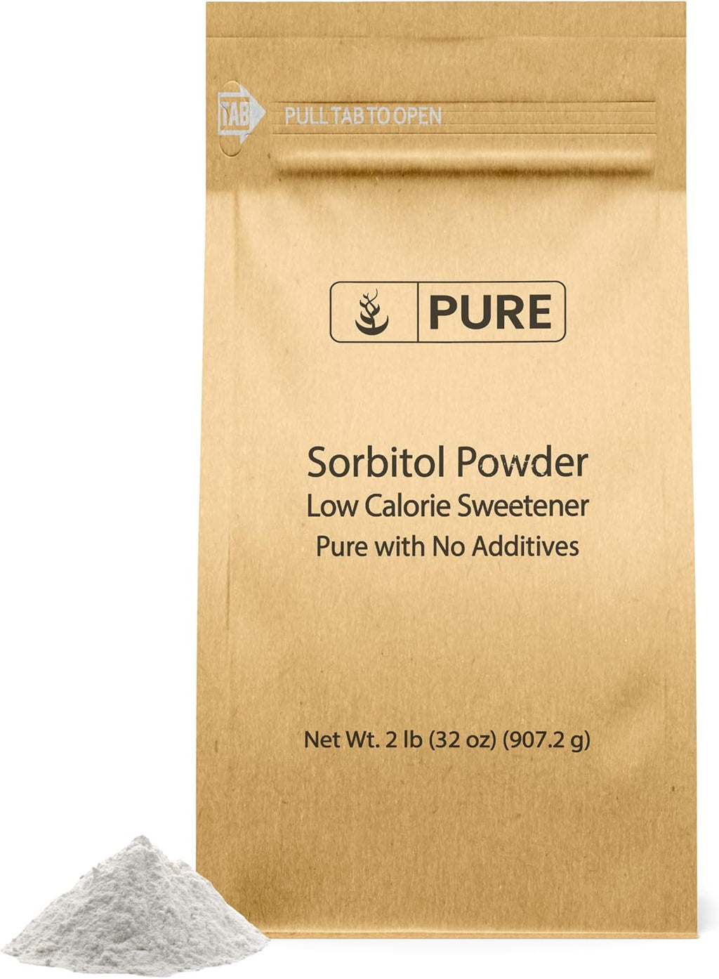 Pure Original Ingredients Sorbitol Powder (2 lb) Low Calorie Sweetener, Sugar Substitute, Thickening Agent