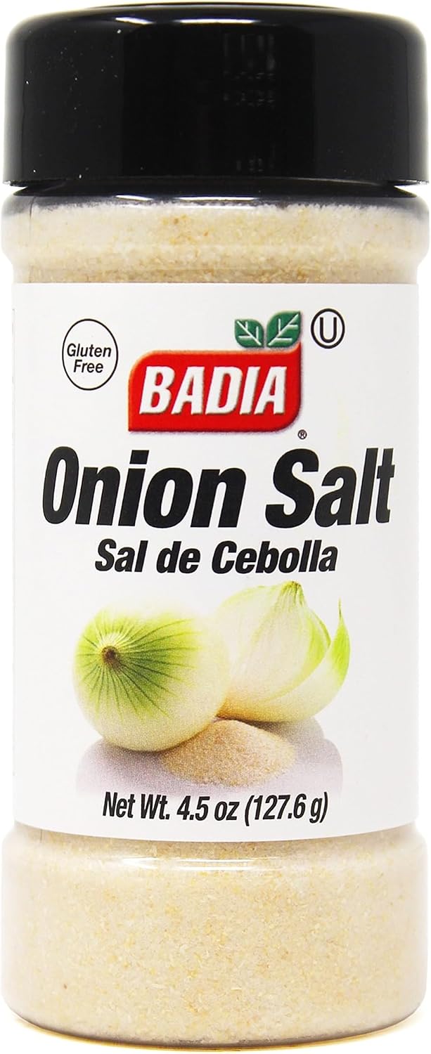Badia Onion Salt, 4.5 oz – Rich Taste of Onion with Salt
