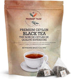 Premium Ceylon Black Tea | 60g (2.12 oz) – 30 Pyramid Tea Bags | Whole Leaf Ceylon Tea from Sri Lanka (Ceylon) | Bold & Bright Flavor with Delicate Hints of Fruit & Spice | Fragrant Tales