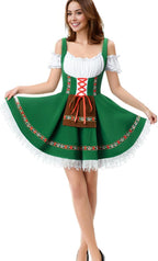 TOONRAIN Oktoberfest Costumes Women Authentic German Dirndl Dress Bavarian Style Beer Outfit
