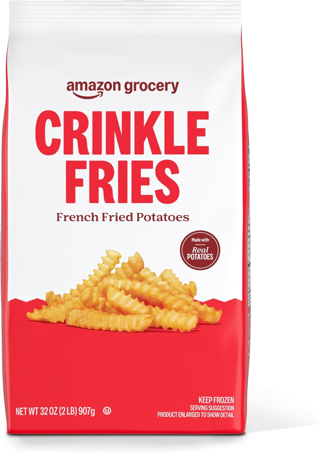 Amazon Grocery, Crinkle Fries, 32 Oz, Frozen