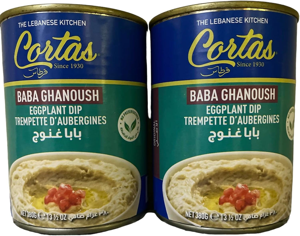 Eggplant Dip Baba Ghanoush (Ready to Eat) 2 Cans 13.5 oz. (380 g) بابا غنوج
