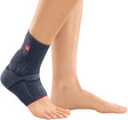 medi Achimed Knit Ankle Support for Men & Women - Achilles Brace, Compressive Foot Wrap, Post-Surgical, Moderate Support Ankle Stabilization, VI, Silver